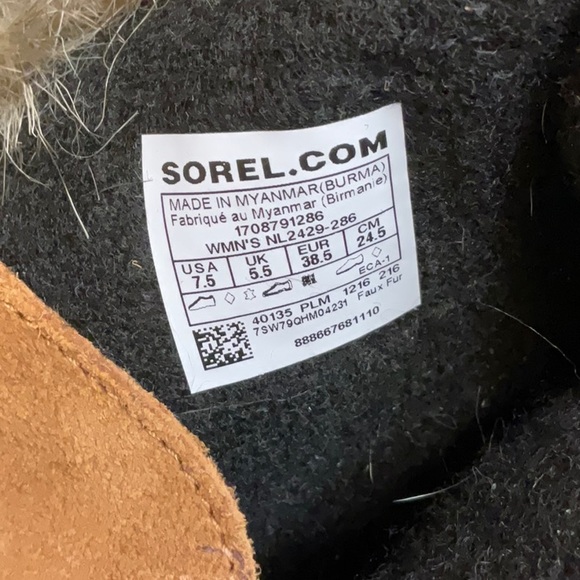 Sorel Joan of Arctic Waterproof Boots in Elk / Dark Mountain - New in Box - Picture 10 of 11